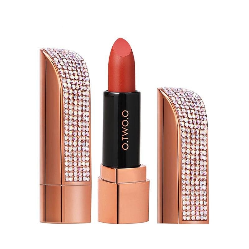 12 Color Diamond Matte Lipstick Set (1Pc)