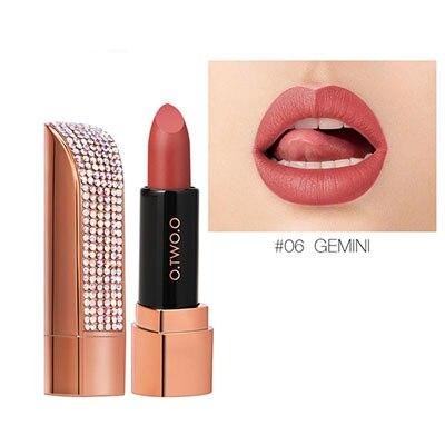 12 Color Diamond Matte Lipstick Set (1Pc)